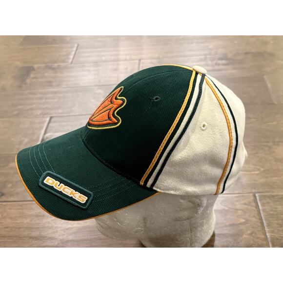 Vintage Team Starter Mens Green Oregon Ducks Adjustable Strapback Hat Cap - Picture 3 of 7
